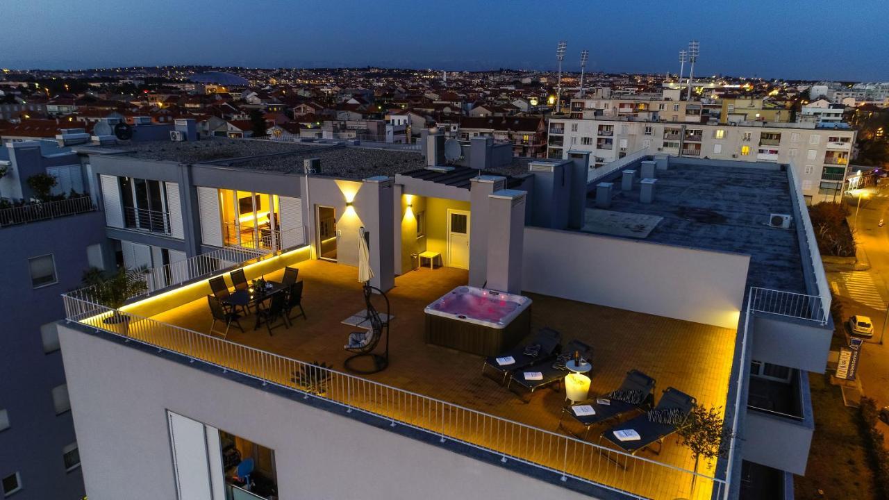 Appartamento Zadar Sunset Penthouse With Spectacular View And Jacuzzi Esterno foto