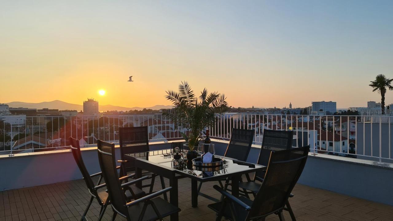 Appartamento Zadar Sunset Penthouse With Spectacular View And Jacuzzi Esterno foto